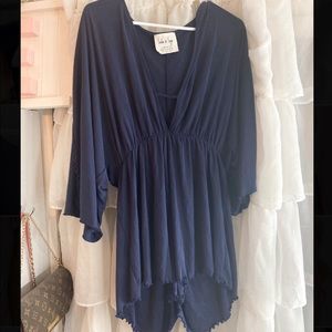 Navy Romper